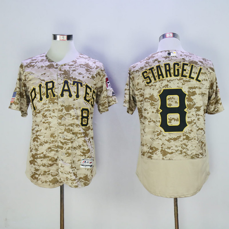 Men Pittsburgh Pirates #8 Stargell Camo Elite MLB Jerseys